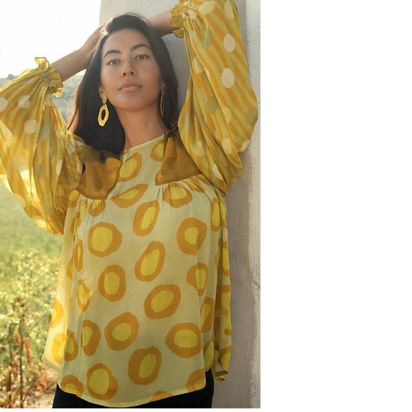Anthropologie Miranda Peasant Blouse - Picture 1 of 6